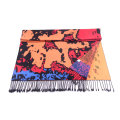 100% Silk Cashmere feeling New Style Jacquard Woven Blanket Scarf